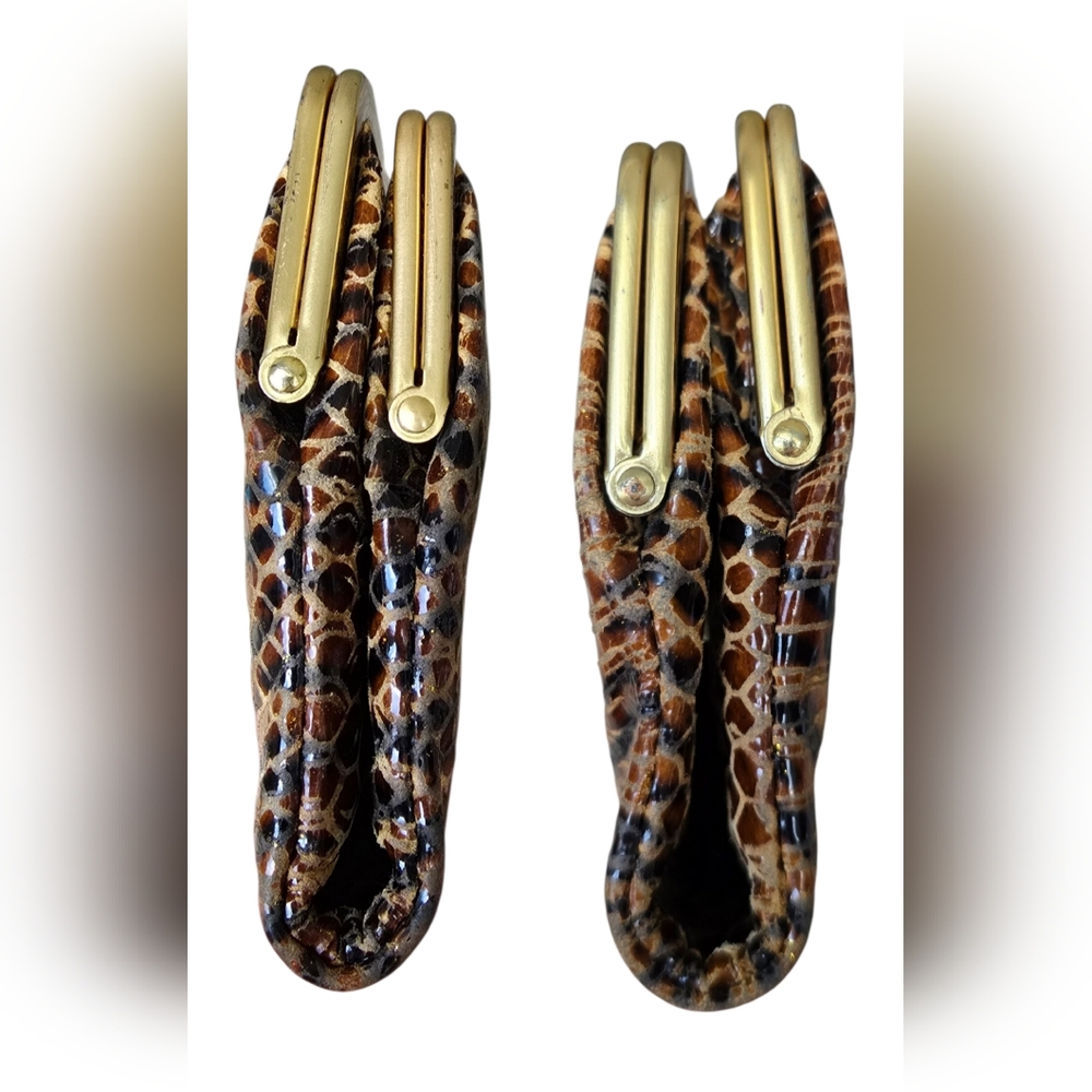 Hobo Lauren Clutch-Wallet leather tiger print EUC - Picture 6 of 10